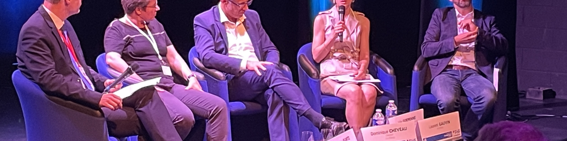 Cinq intervenants en table ronde au congrès régional de la FHF Grand Est.