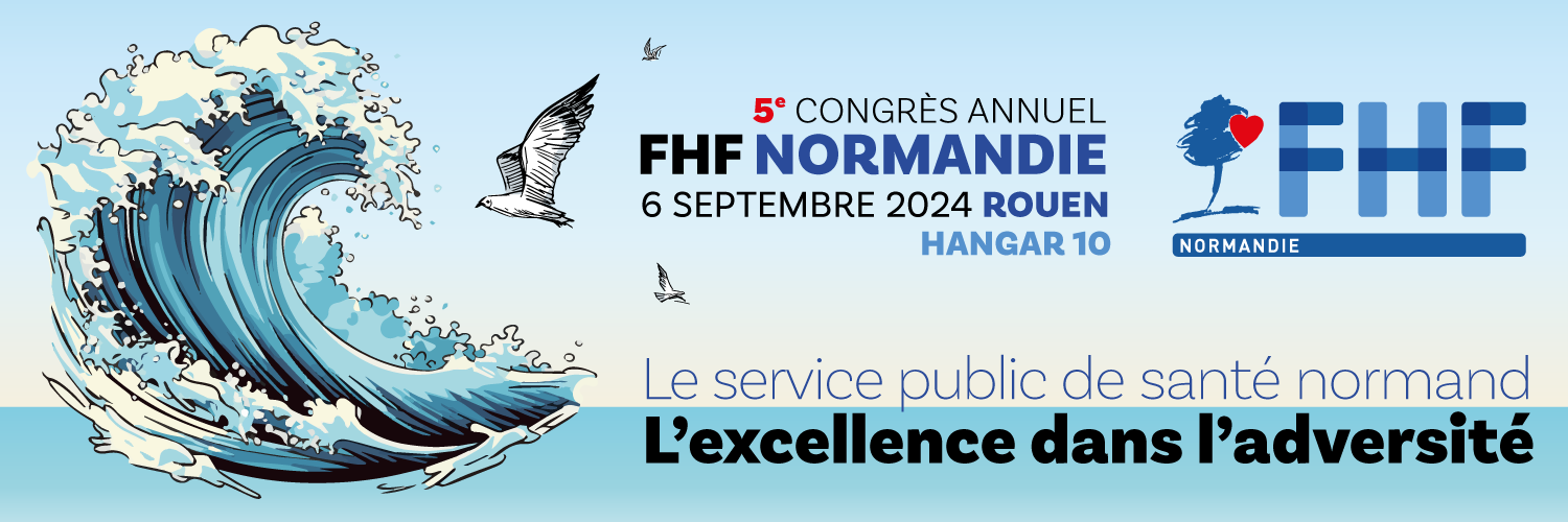 Bannière du 5ème congrès annuel de la FHF Normandie